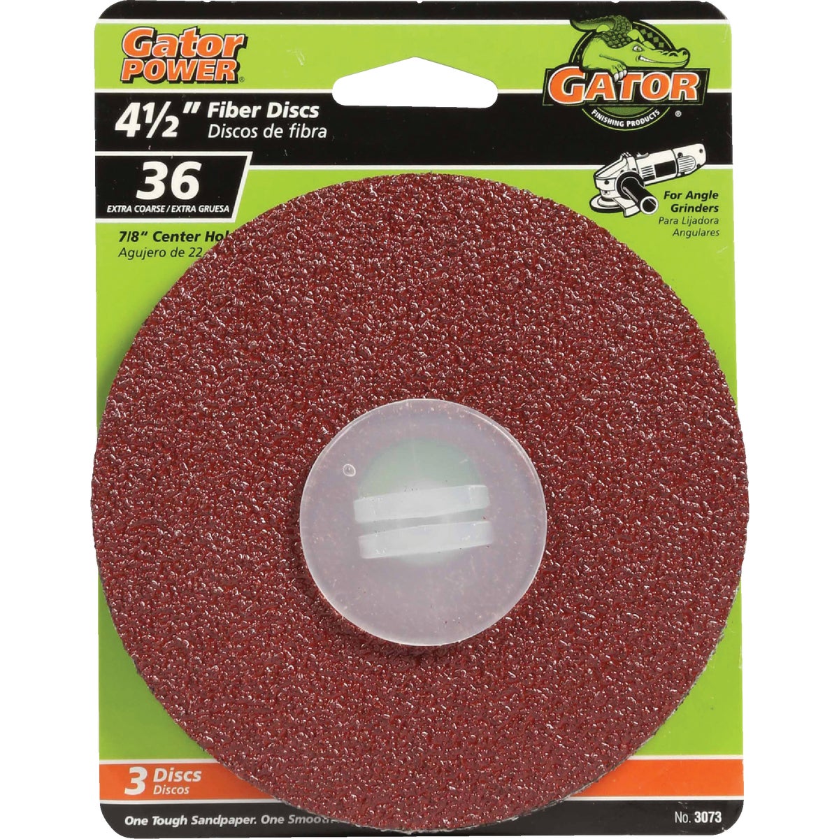 Gator 4-1/2 In. 36 Grit Fiber Disc (3-Pack)