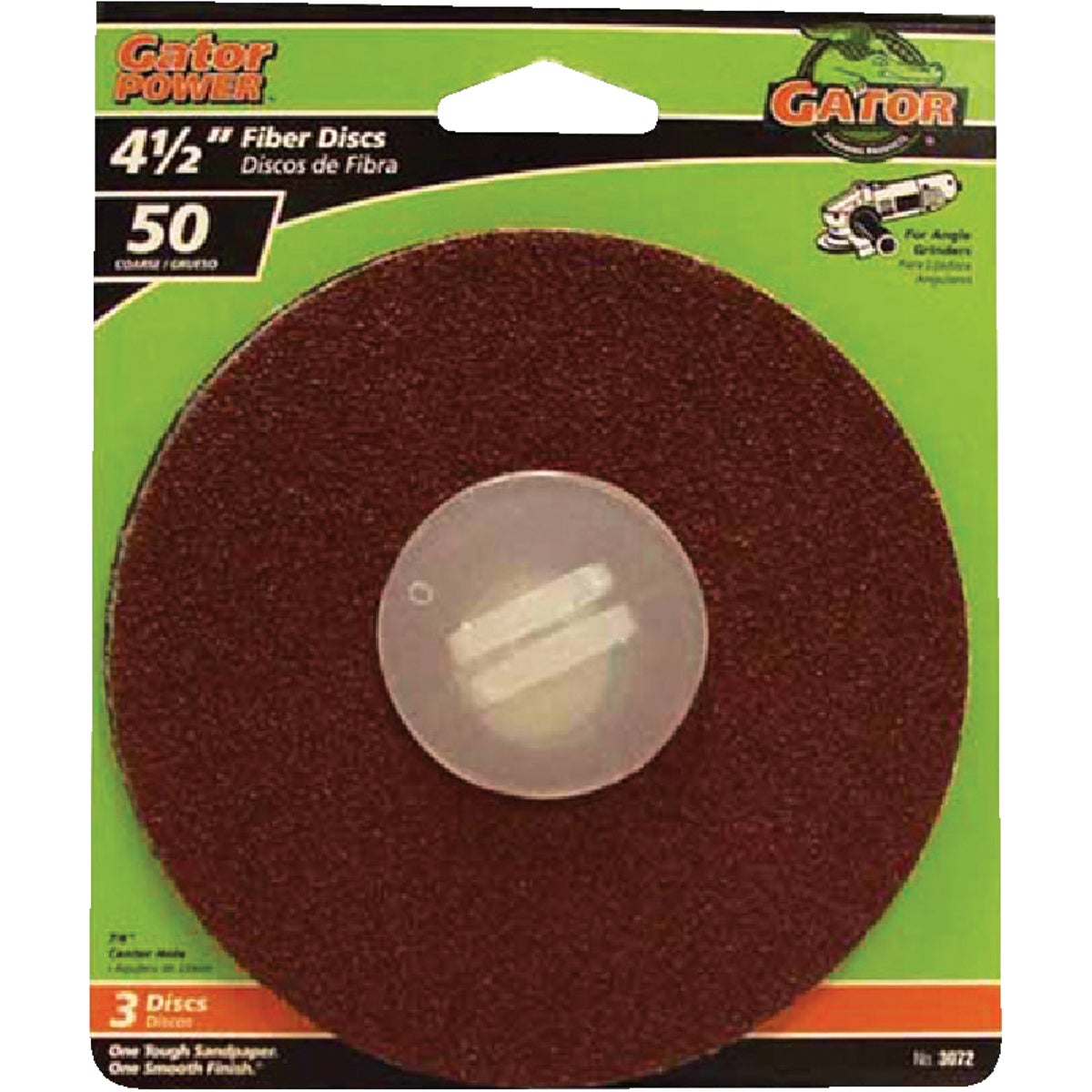 Gator 4-1/2 In. 50 Grit Fiber Disc (3-Pack)