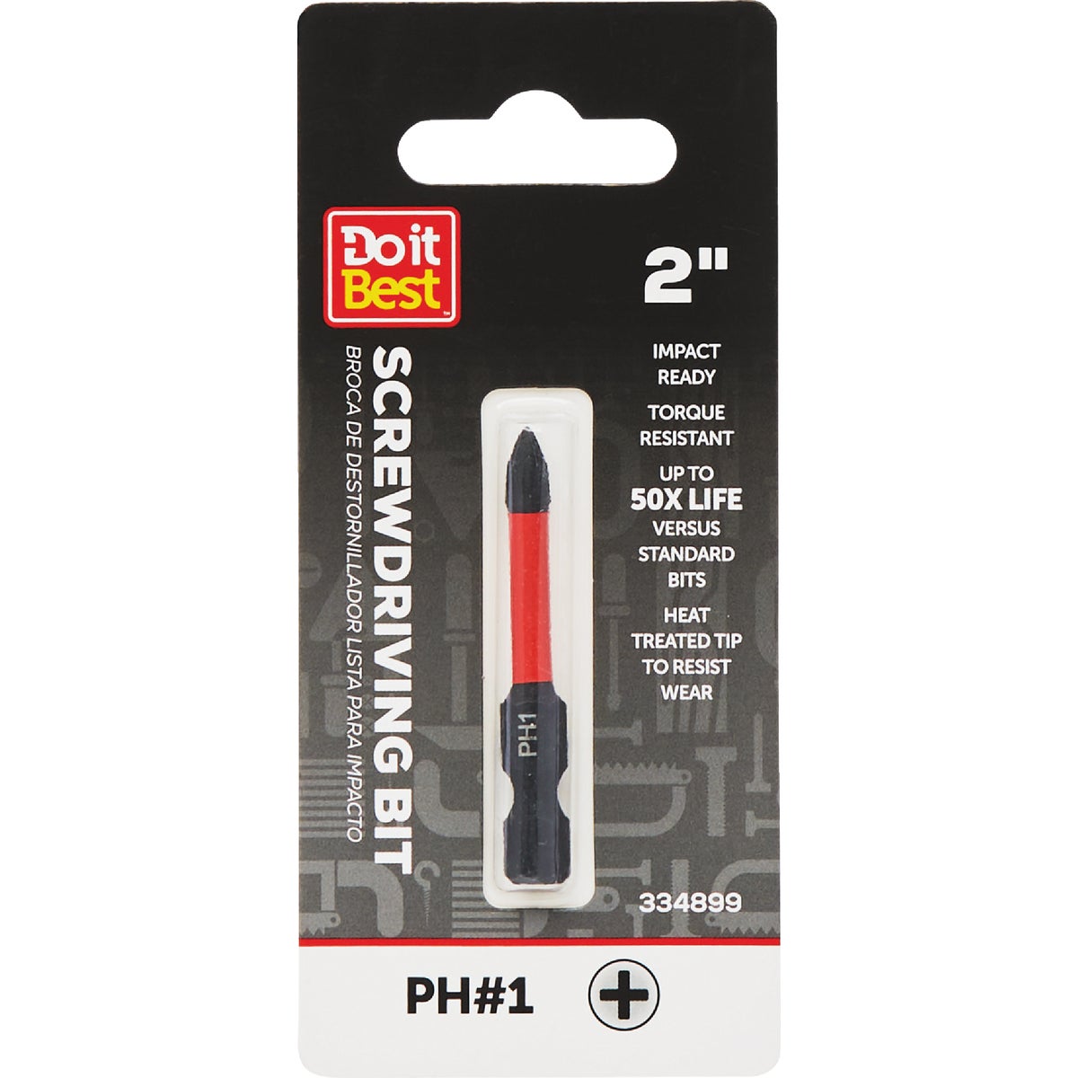 Do it Best 2 In. Phillips #1 Impact Ready Screwdriver Bit