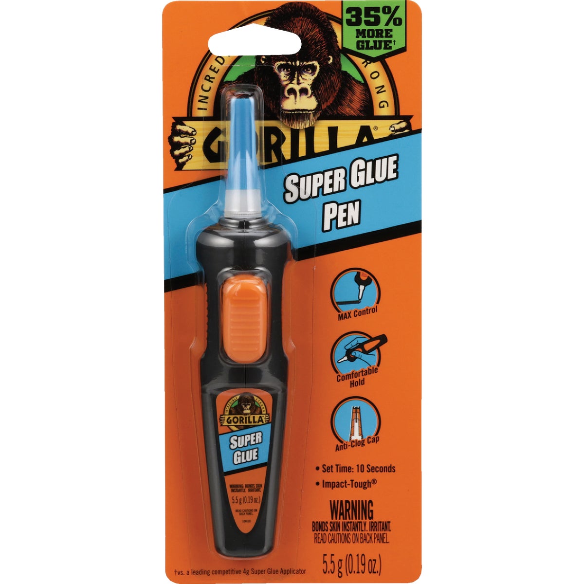 Gorilla 0.19 Oz. Super Glue Pen