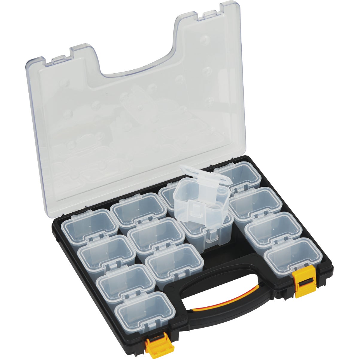 Plastic Parts Organizer with (14) Removable Storage Containers