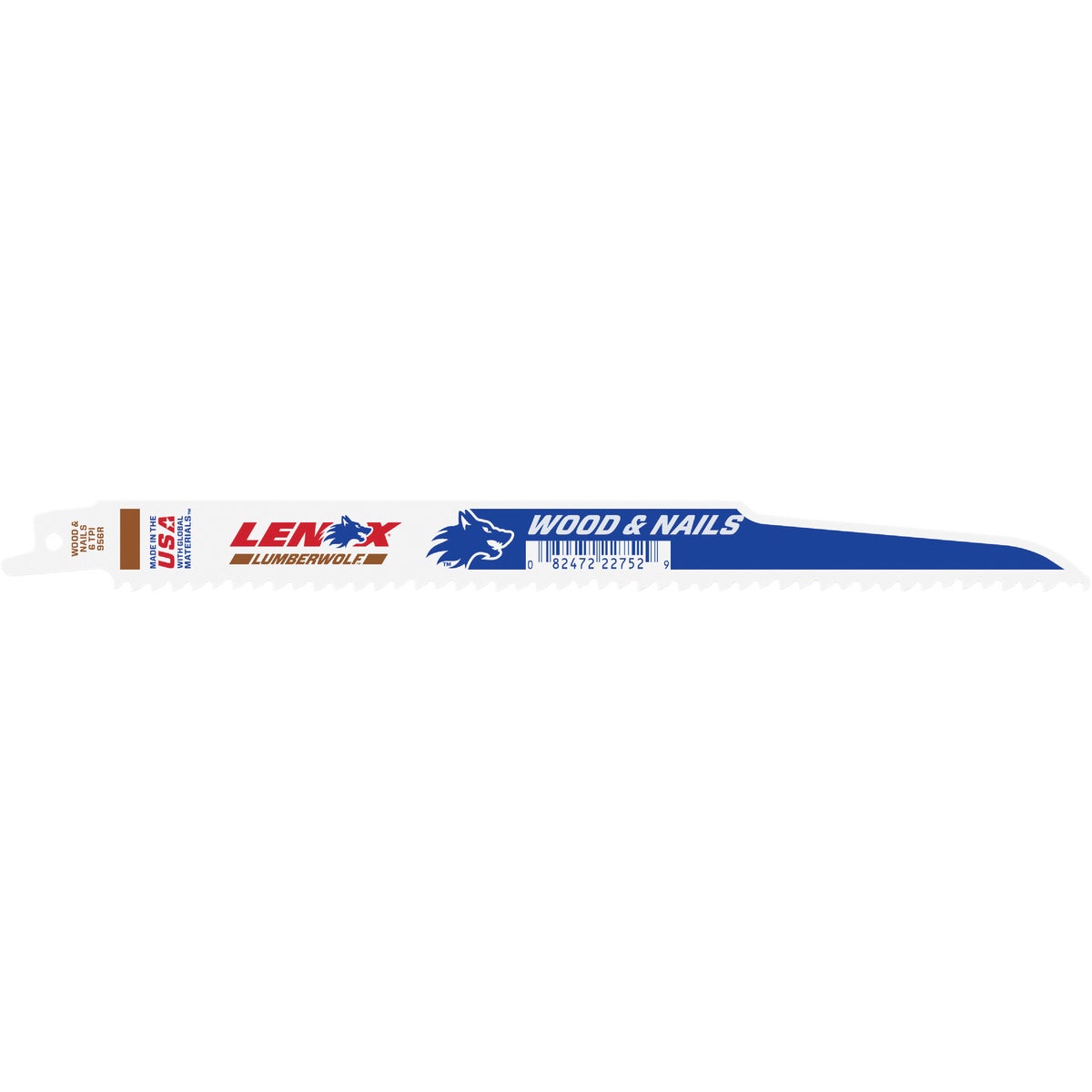 Lenox 9 In. 6 TPI Wood w/Nails Reciprocating Saw Blade