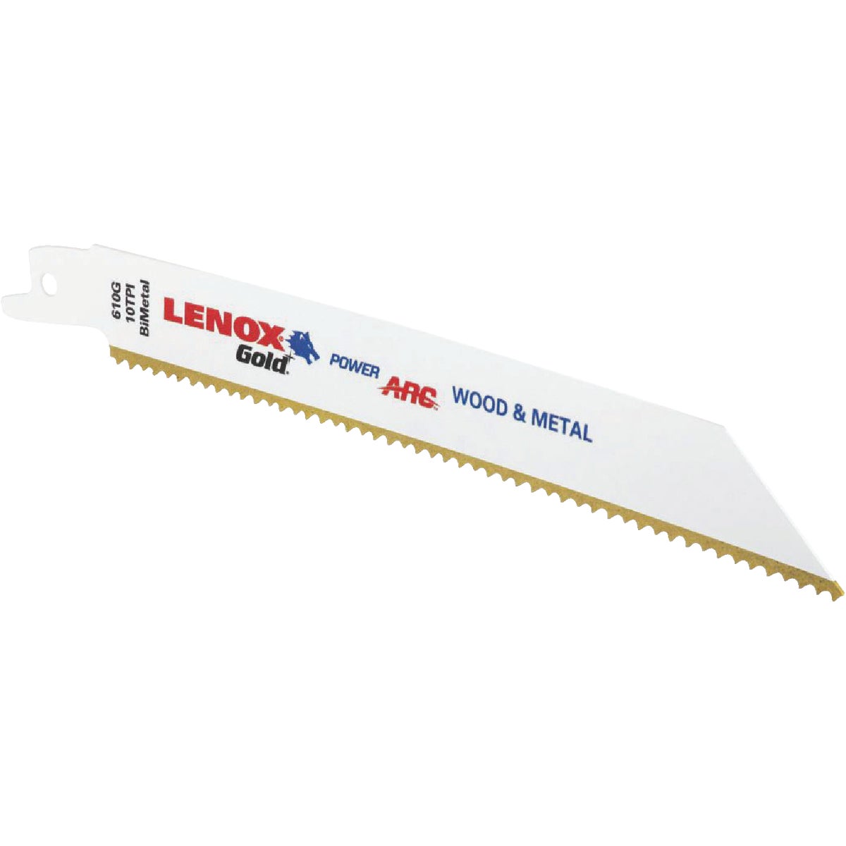 Lenox Gold 6 In. 10 TPI Wood/Metal Power Arc Curved Reciprocating Saw Blade (5-Pack)