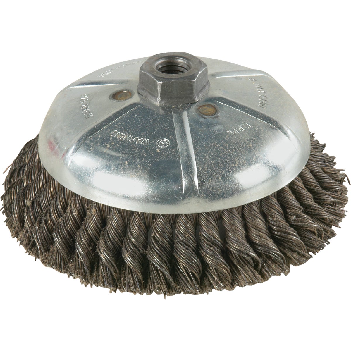 Weiler Vortec 6 In. Knotted 0.02 In. Angle Grinder Wire Brush