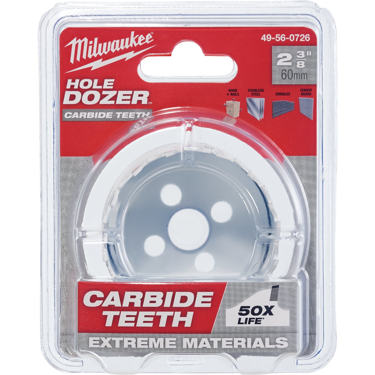 Milwaukee HOLE DOZER 2-3/8 In. Hole Saw with Carbide Teeth
