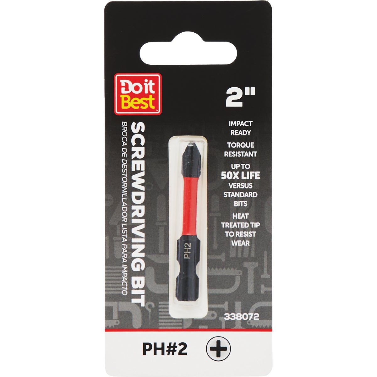 Do it Best 2 In. Phillips #2 Impact Ready Screwdriver Bit