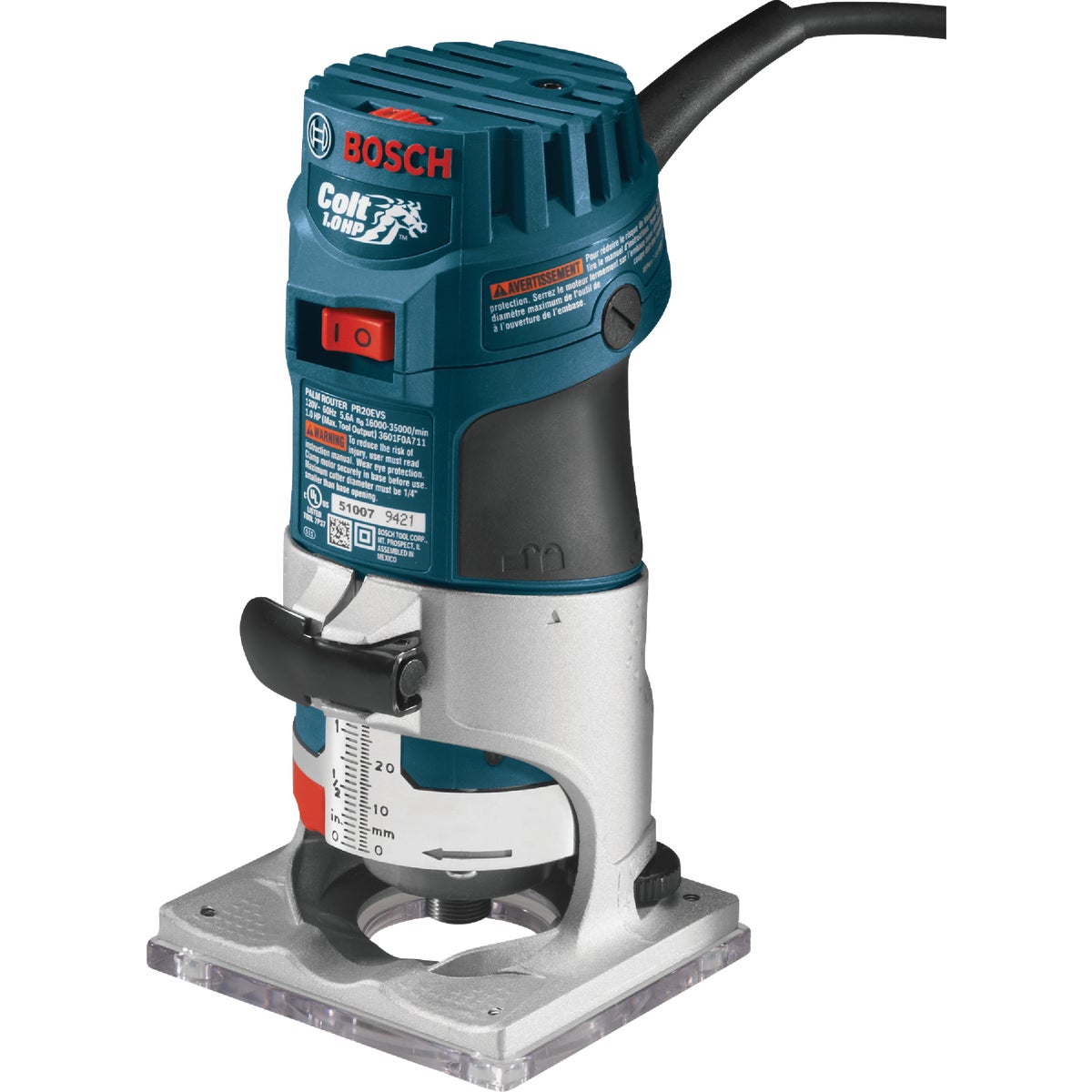 Bosch 1 HP/5.6A 16,000 to 35,000 rpm Router