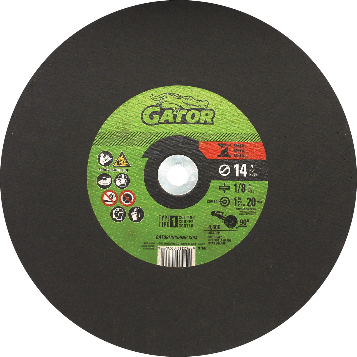 Gator 14 In. x 1/8 In. x 1 In. Metal Cut-Off Wheel