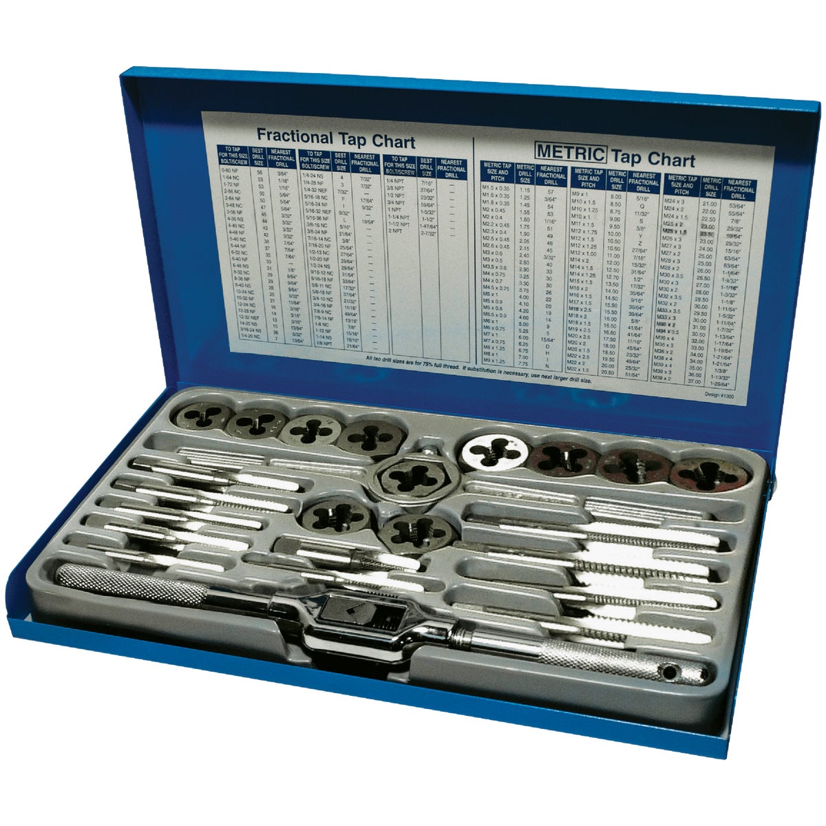Century Drill & Tool Tap and Die Fractional Set (24-Piece)