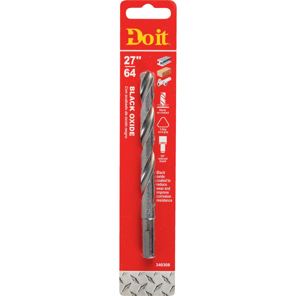 Do it 27/64 In. Black Oxide Drill Bit 