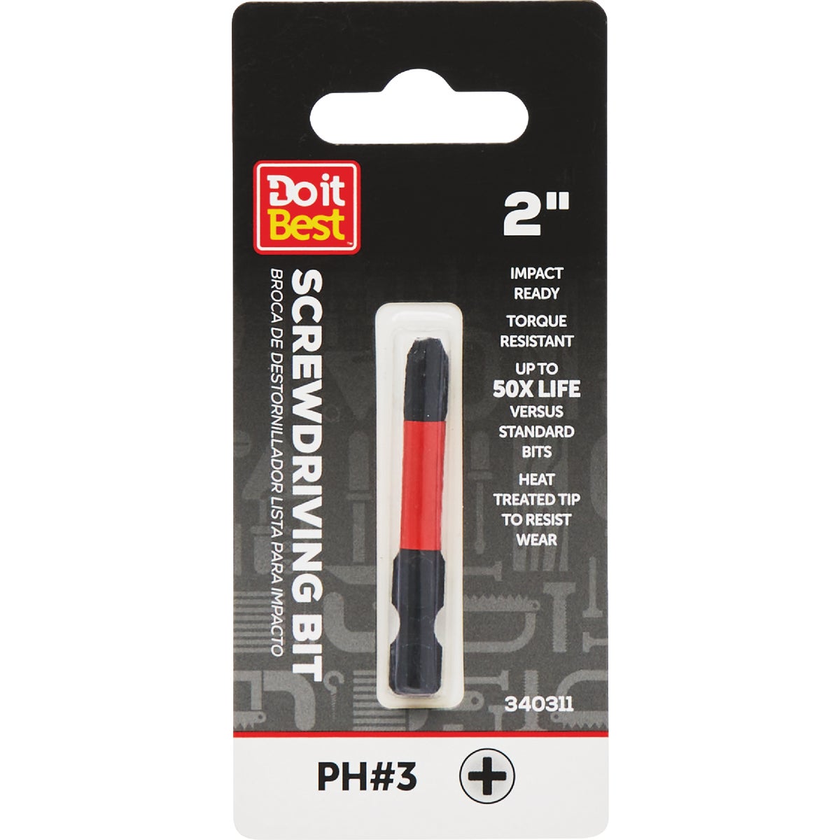 Do it Best 2 In. Phillips #3 Impact Ready Screwdriver Bit