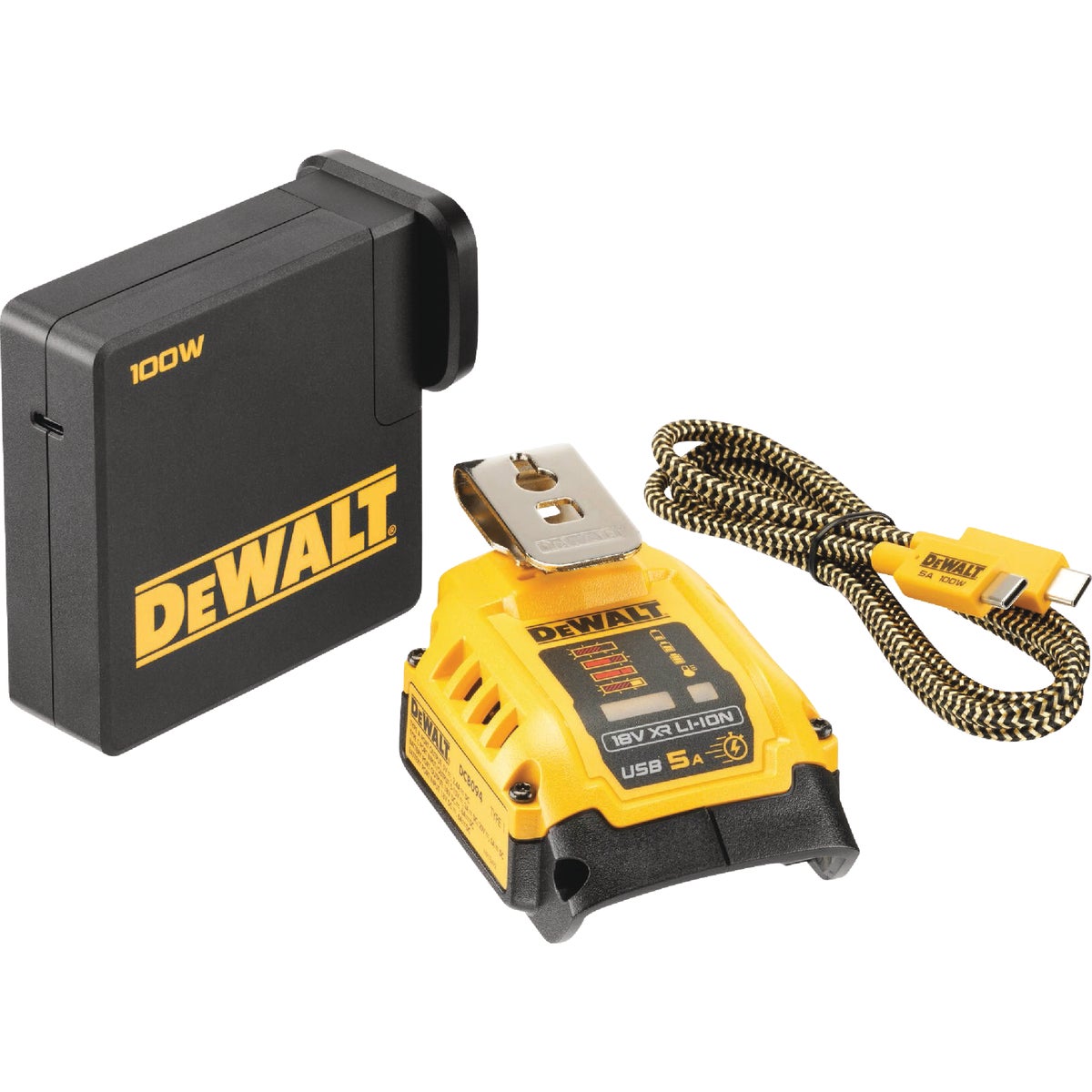 DEWALT 20V MAX/FLEXVOLT Lithium-Ion USB Power Source and Charging Kit