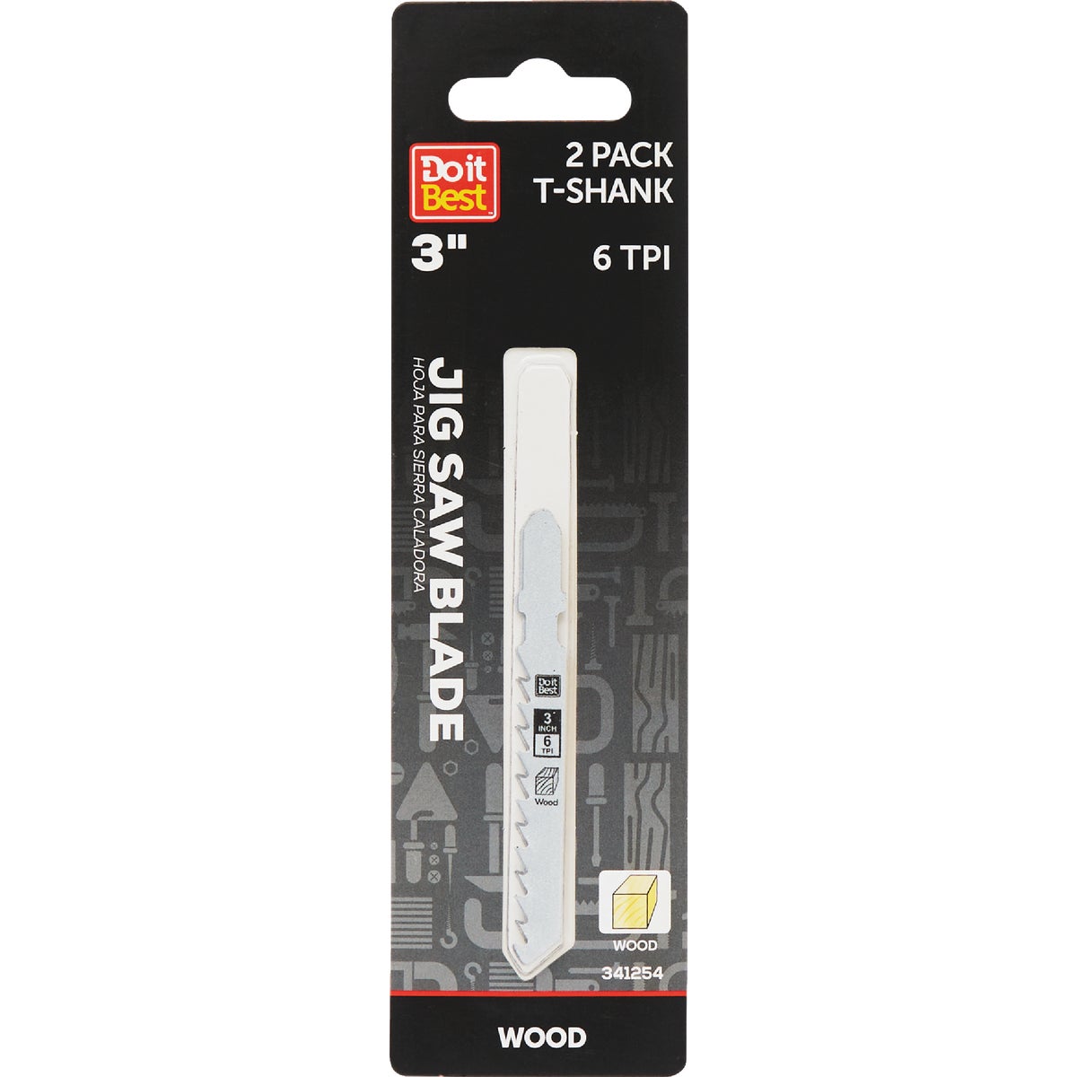 Do it Best T-Shank 3 In. 6 TPI Wood Cutting Jigsaw Blade (2-Pack)