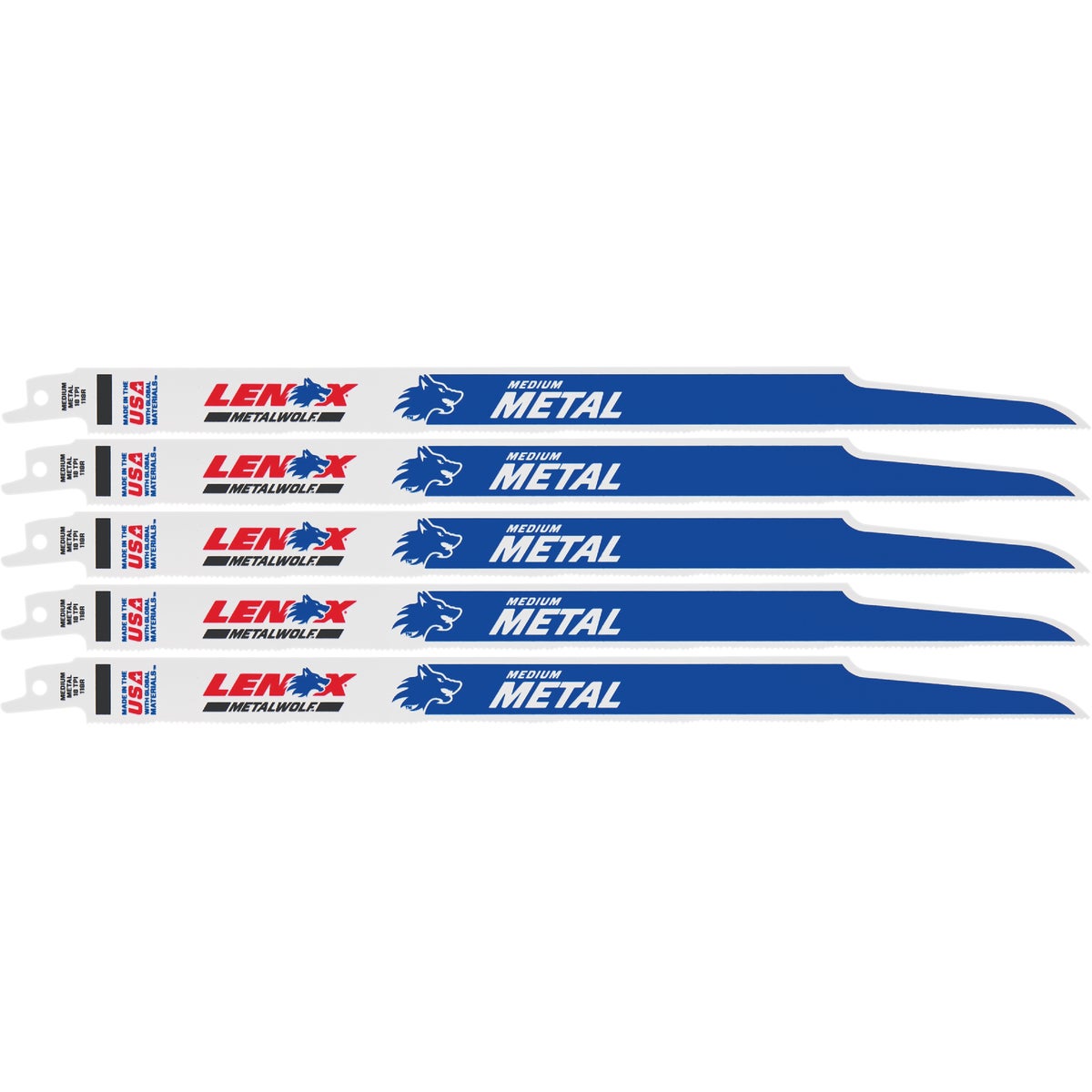 Lenox 12 In. 18 TPI Medium Metal Reciprocating Saw Blade (5-Pack)
