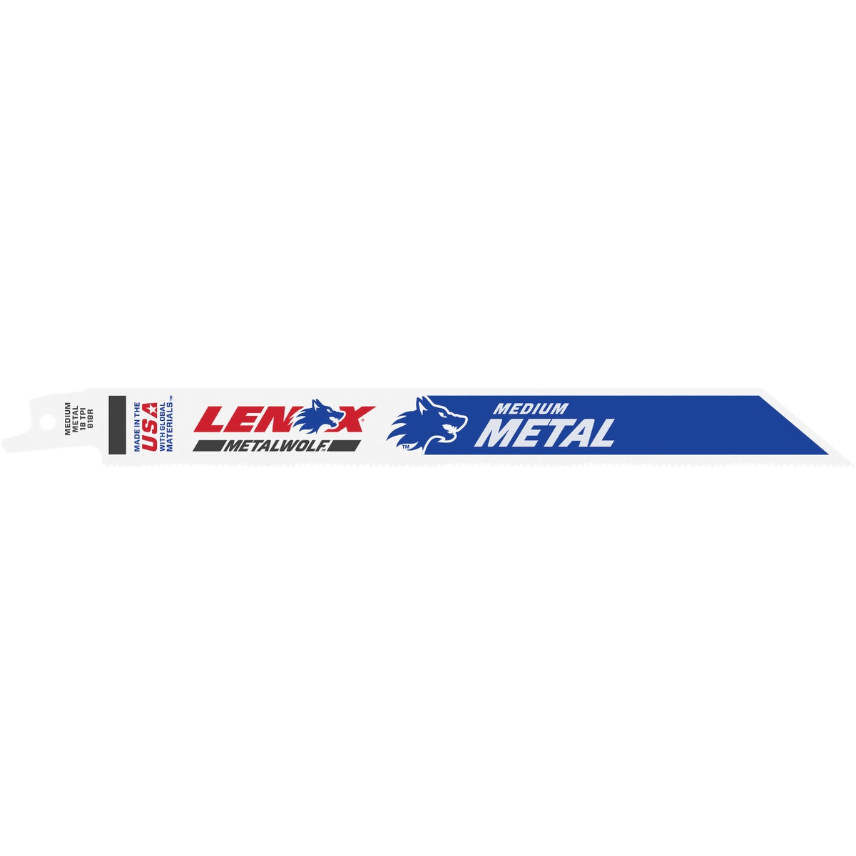 Lenox 8 In. 18 TPI Medium Metal Reciprocating Saw Blade 