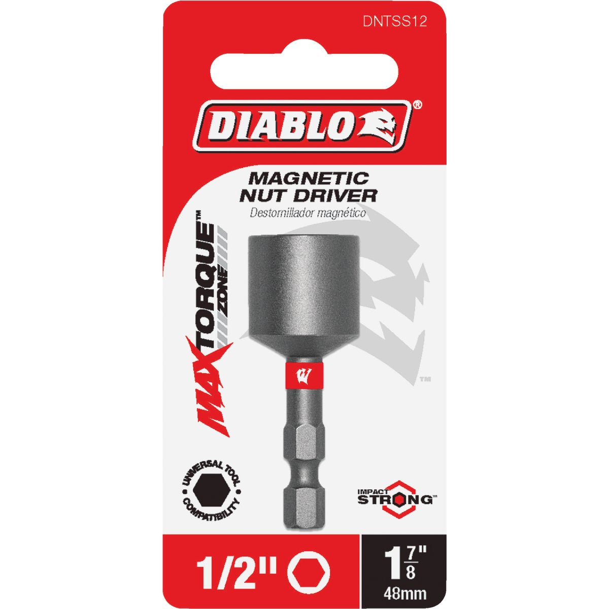 Diablo 1/2 In. x 1-7/8 In. Magnetic Impact Nutdriver