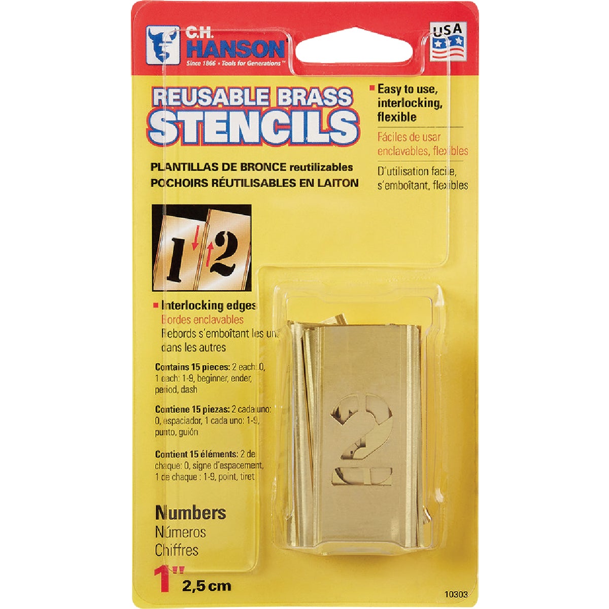 1″ NUMBER STENCILS