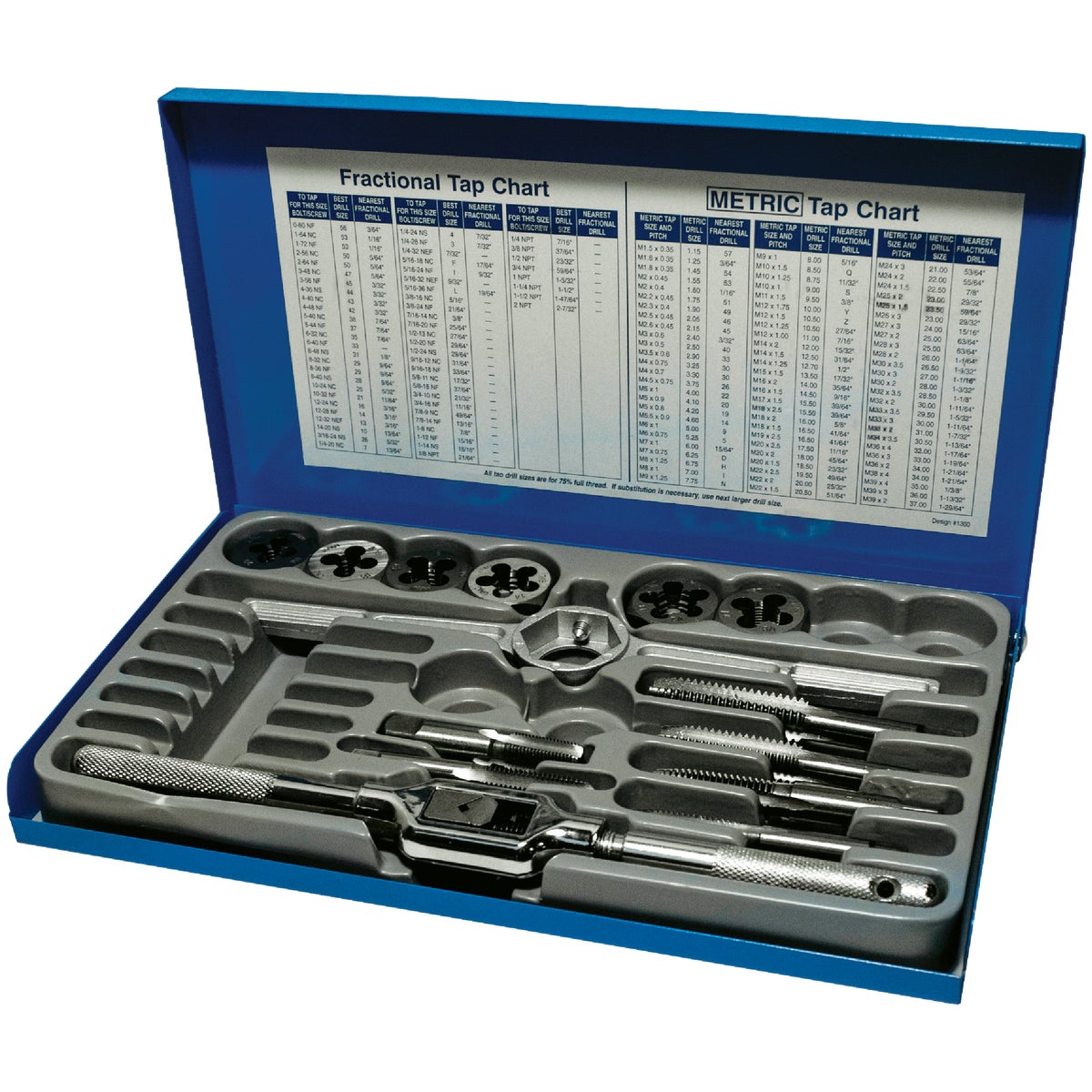Century Drill & Tool Tap and Die Fractional Set (14-Piece)