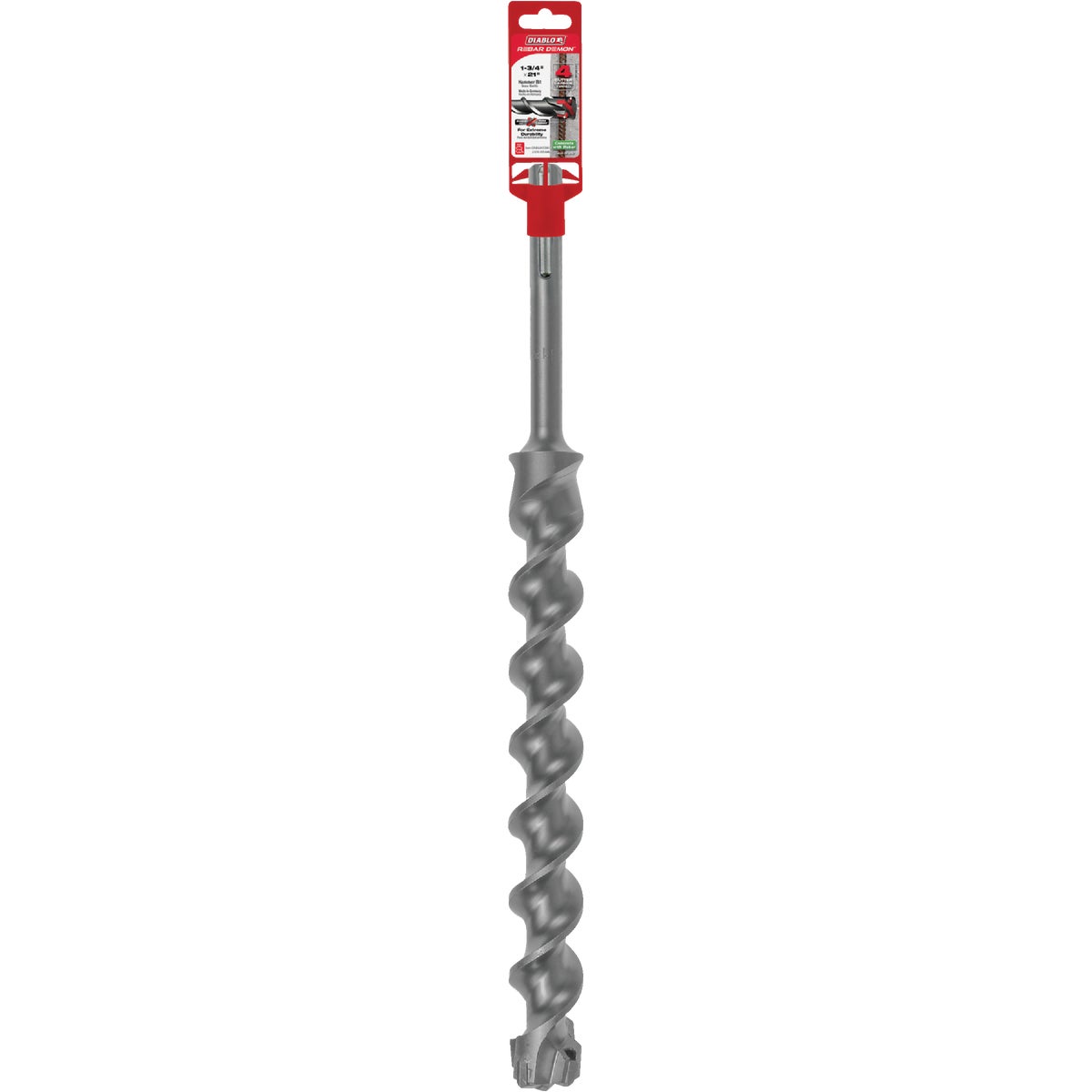 Diablo Rebar Demon 1-3/4 In. x 21 In. SDS-Max Carbide-Tipped Rotary Hammer Drill Bit