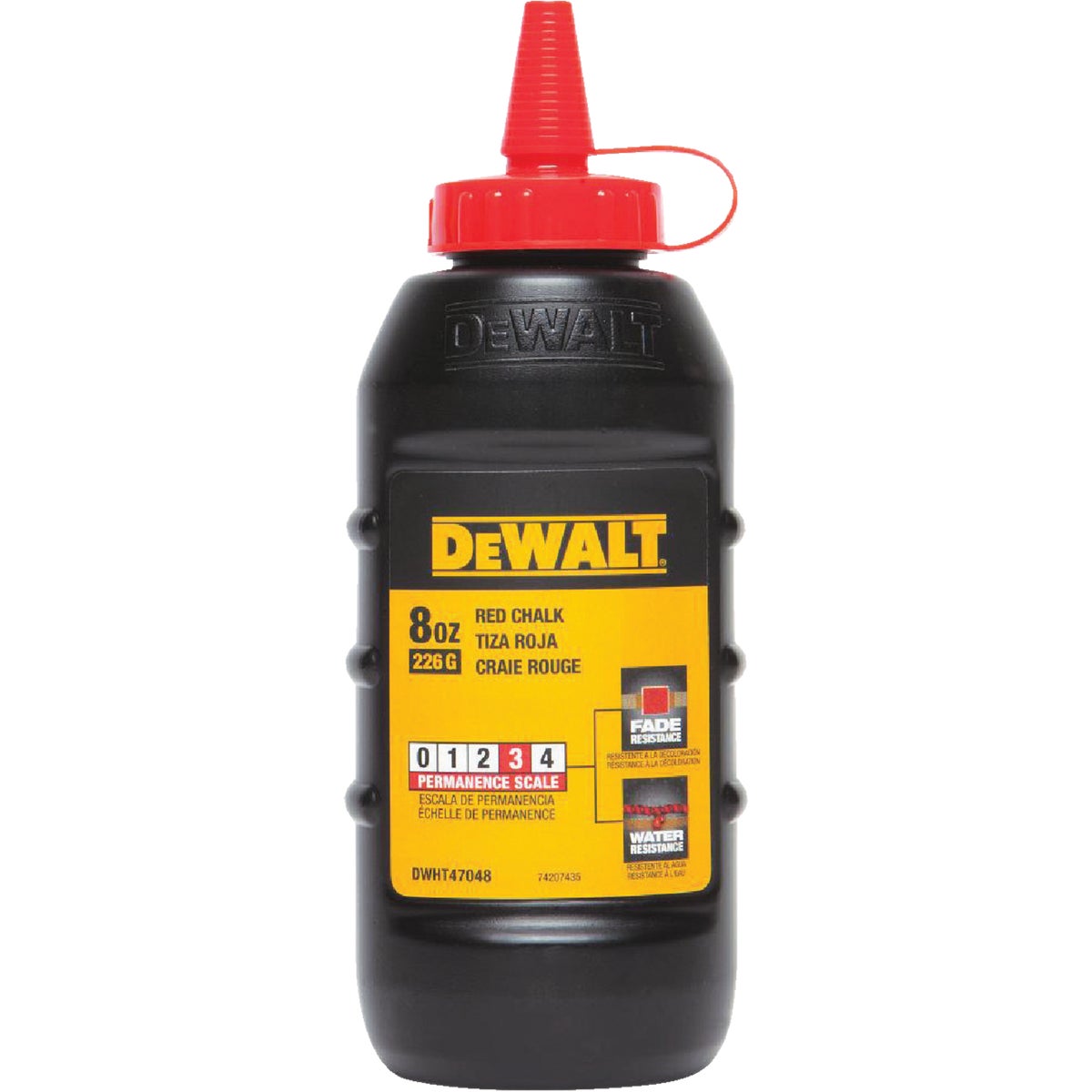 DEWALT 8 Oz. Red Chalk Line Chalk