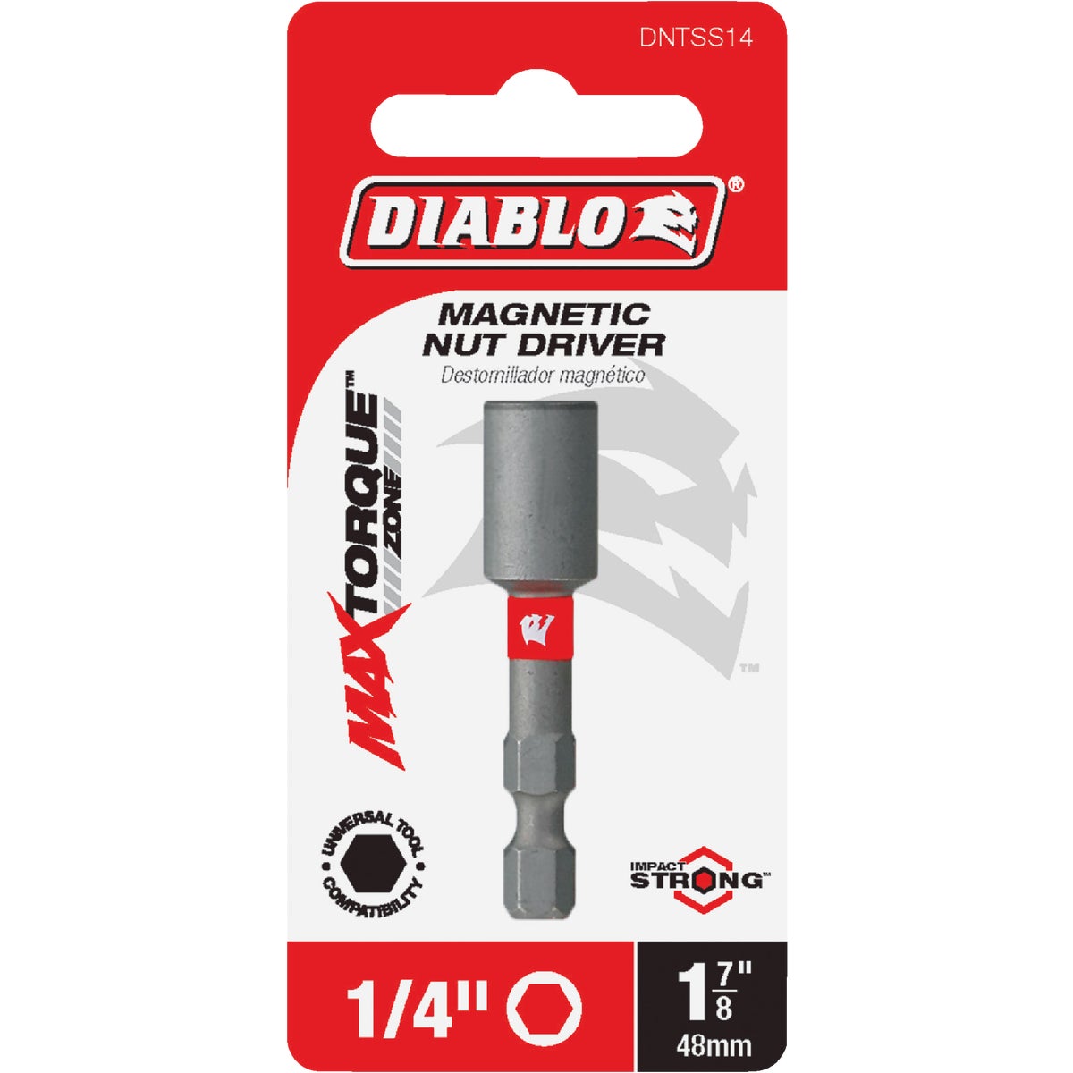 Diablo 1/4 In. x 1-7/8 In. Magnetic Impact Nutdriver