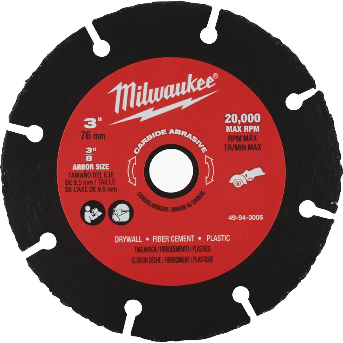 Milwaukee 3 In. Carbide Abrasive Circular Saw Blade