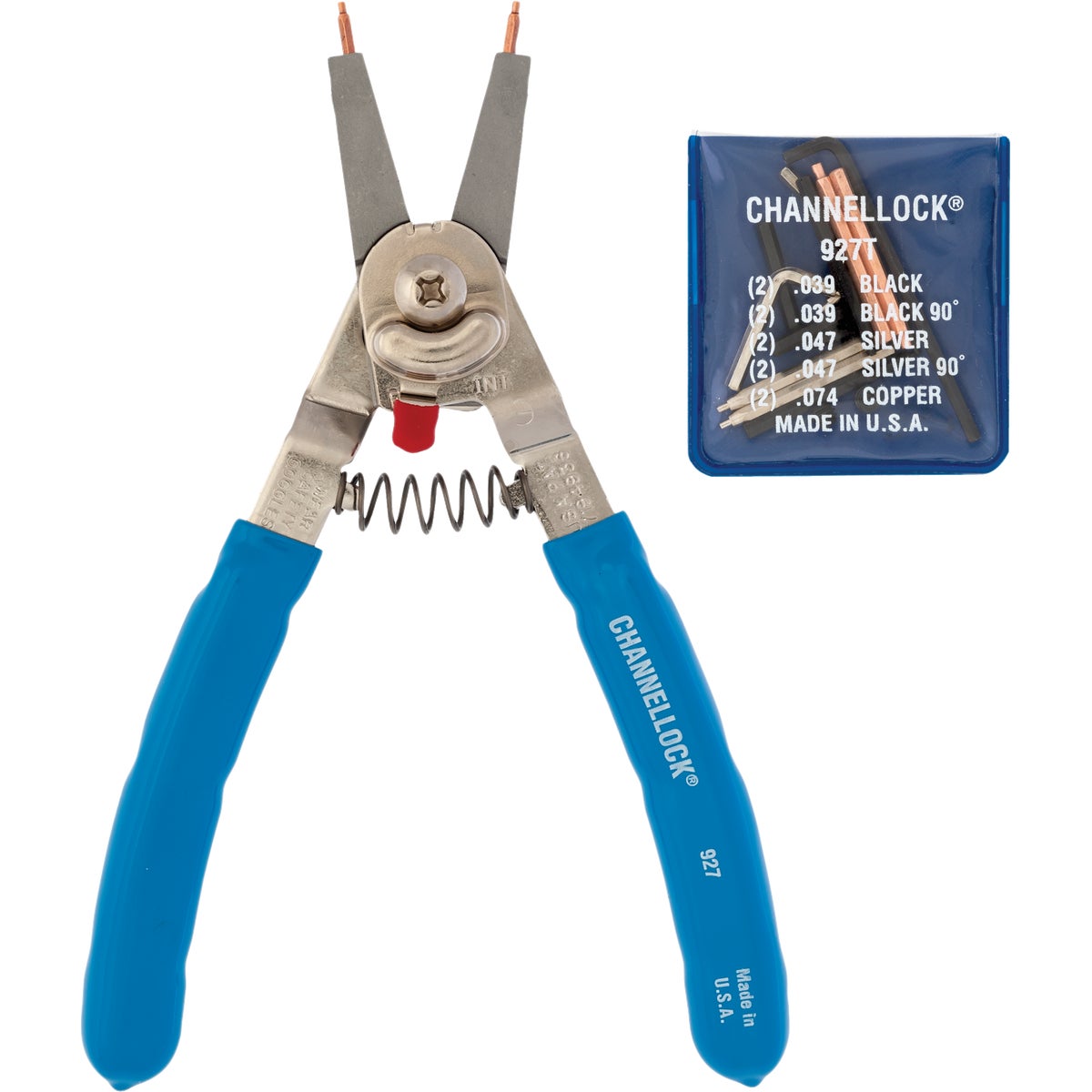 Channellock 8 In. Snap Ring Pliers with Straight Tip/90-Degree Bend Tip