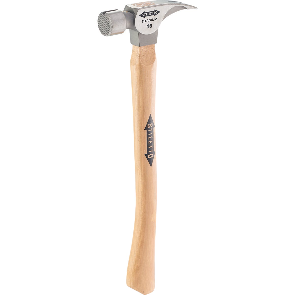 Stiletto 16 Oz. Milled-Face Framing Hammer with Hickory Handle