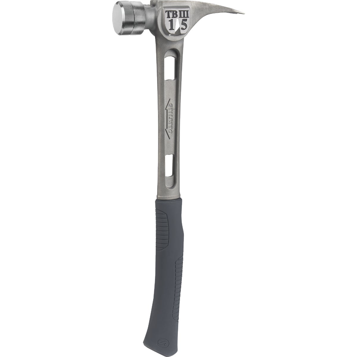 Stiletto TiBone III 15 Oz. Smoothed-Face Framing Hammer with Curved Titanium Handle