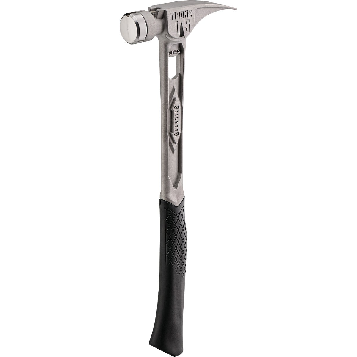 Stiletto TiBone III 15 Oz. Smoothed-Face Framing Hammer with Curved Titanium Handle