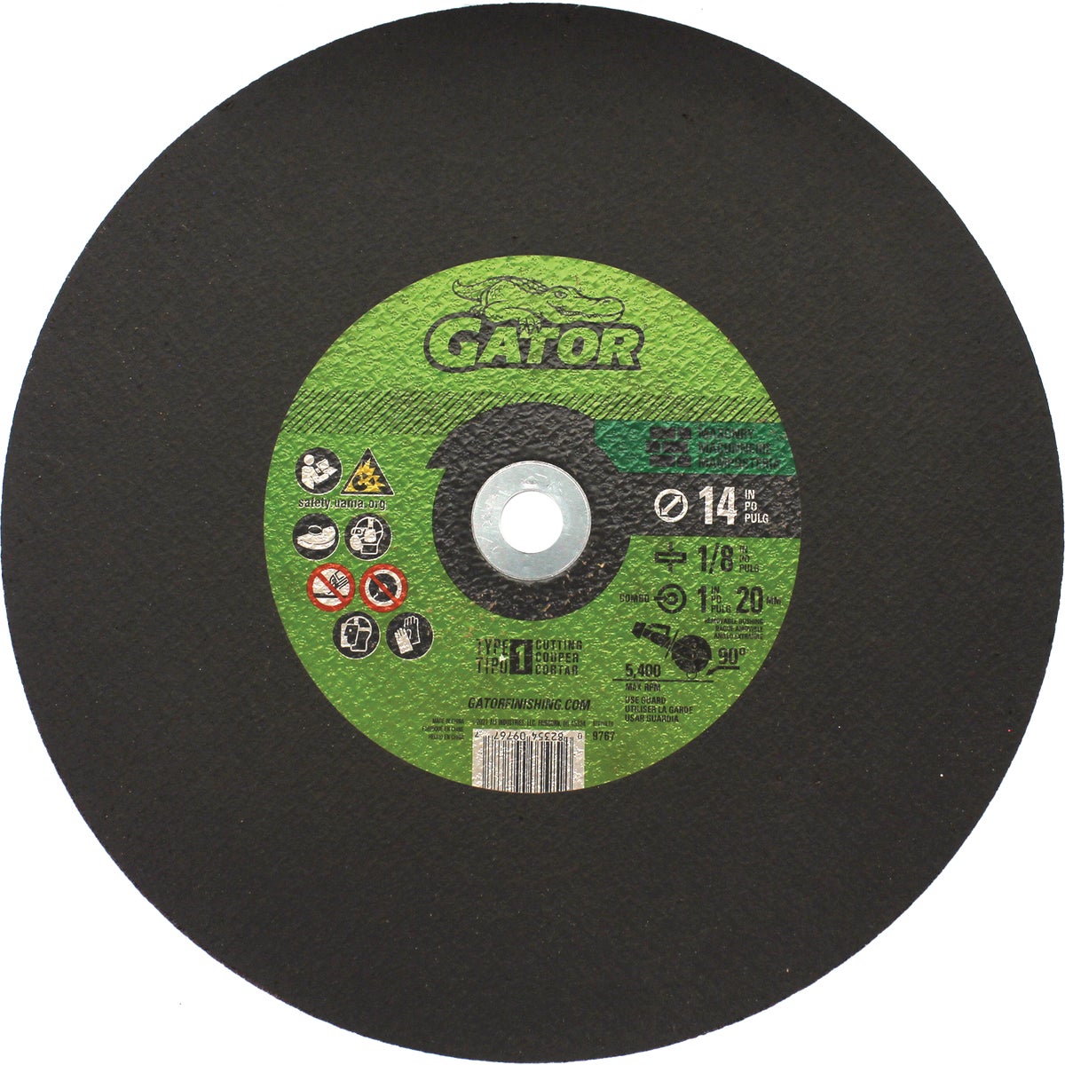Gator 14 In. x 1/8 In. x 1 In. Masonry Cut-Off Wheel