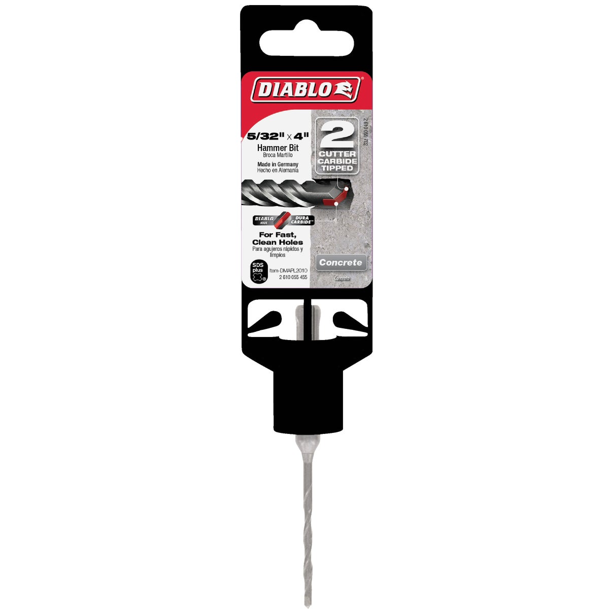 Diablo SDS-Plus 5/32 In. x 4 In. Carbide-Tipped Rotary Hammer Drill Bit