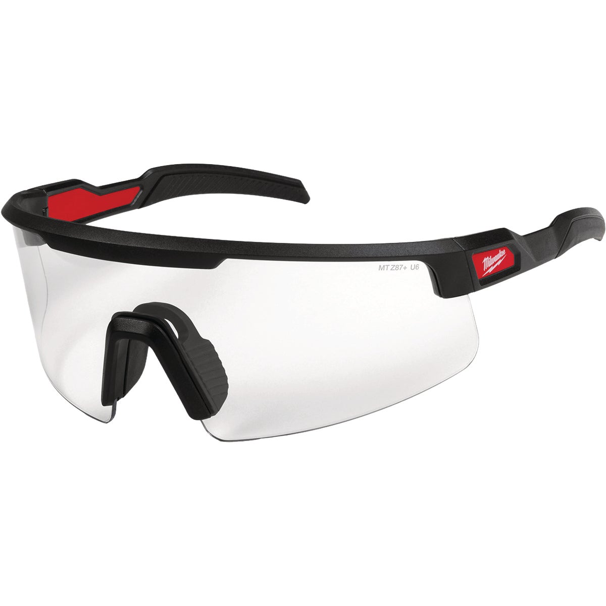 Milwaukee Wrap Around Safety Glasses with Clear Anti-Scratch Lenses