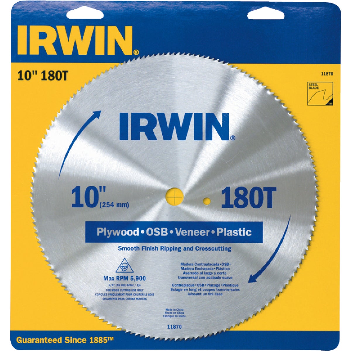 10″ 180T SAW BLADE