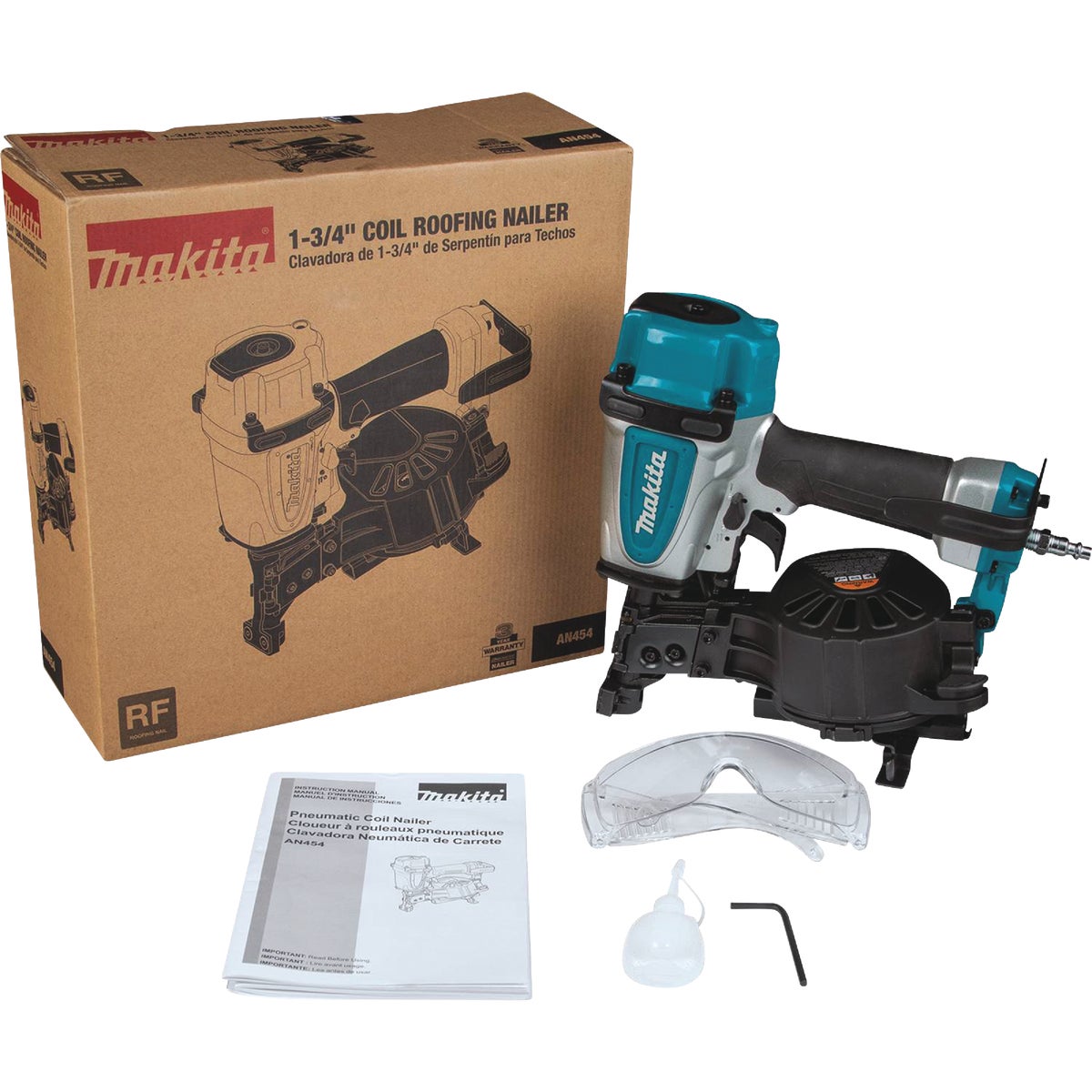 Makita Straight 1-3/4 In. Coil Roofing Nailer