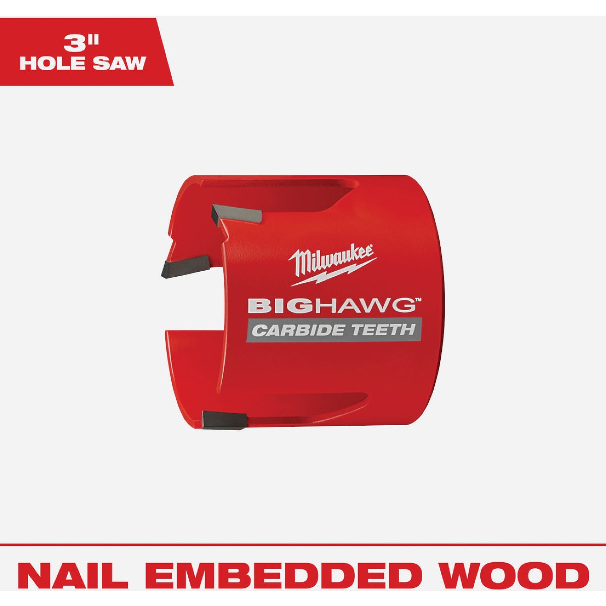 Milwaukee BIG HAWG 3 In. Carbide-Tipped Hole Saw