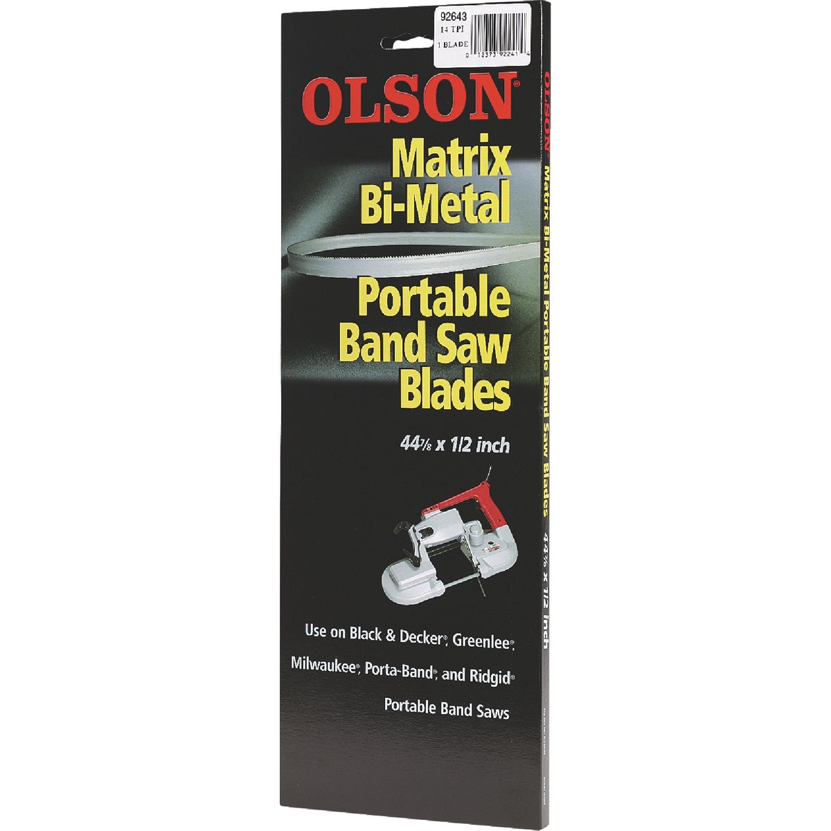 Olson 44-7/8 In. x 1/2 In. 10/14 TPI Vari Metal Cutting Band Saw Blade (3-Pack)