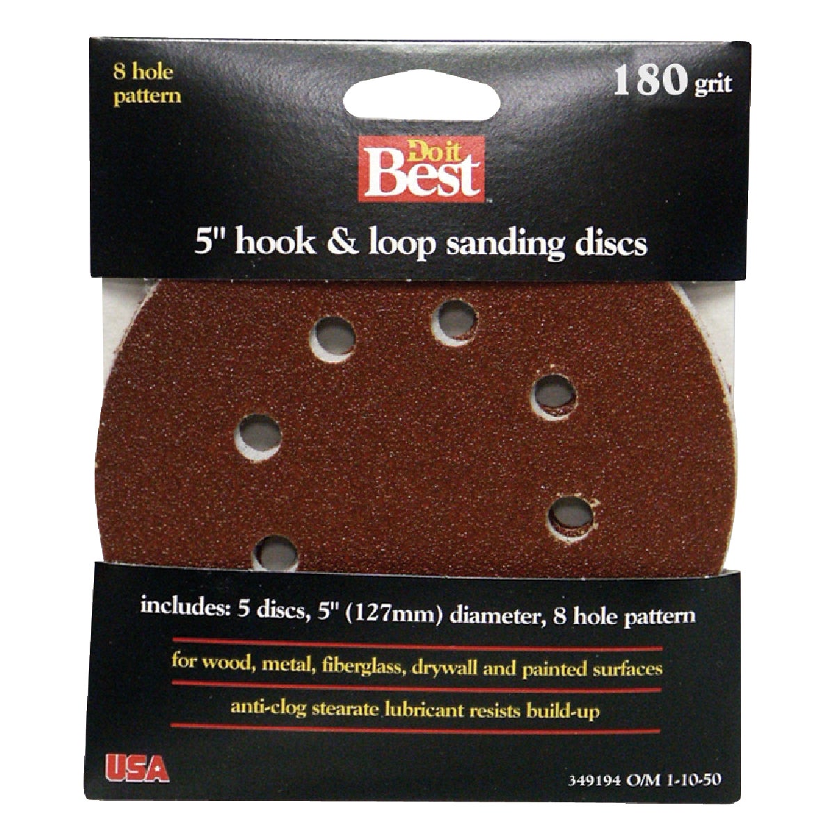 5PK 5″320G SANDING DISC