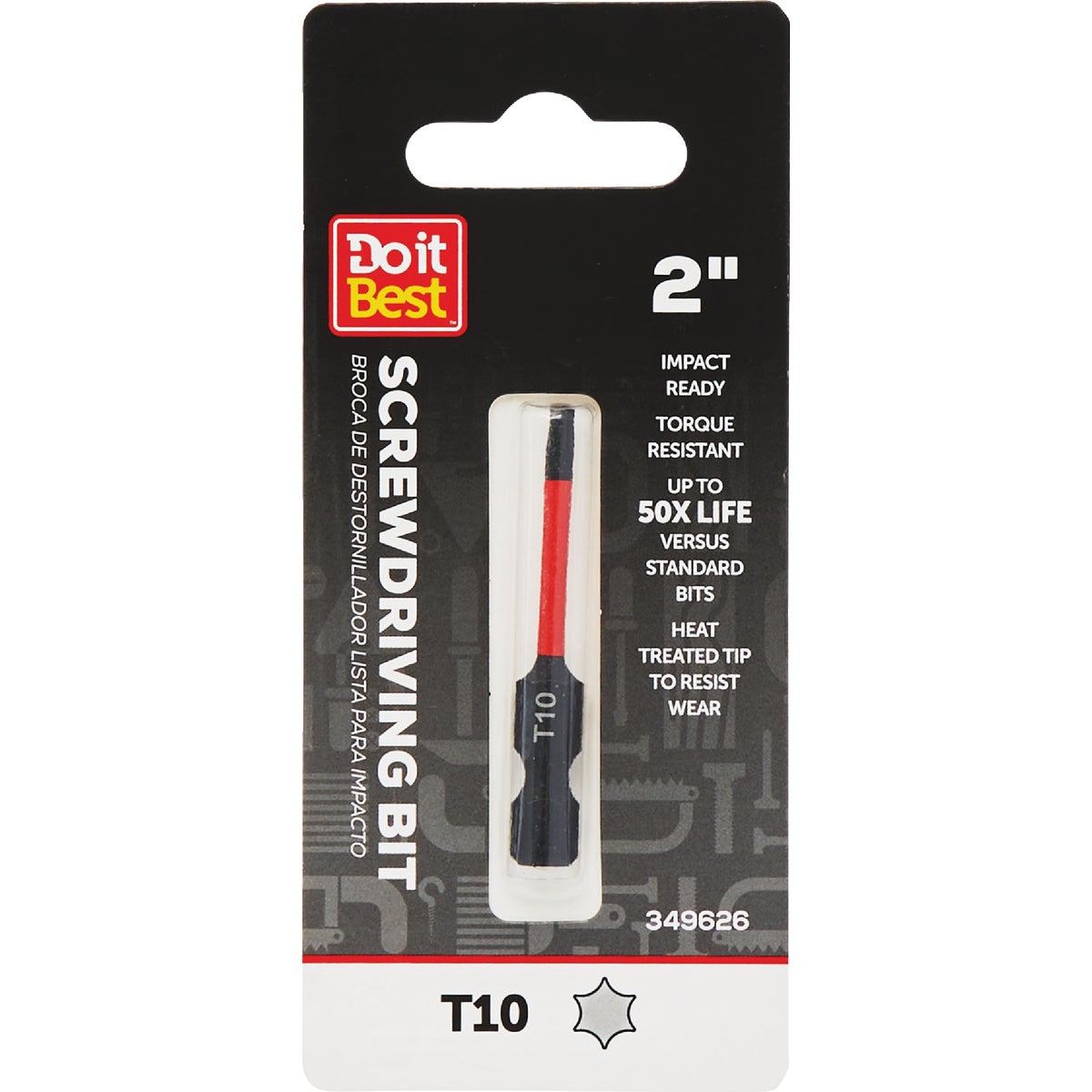 Do it Best 2 In. T10 Torx Impact Ready Screwdriver Bit