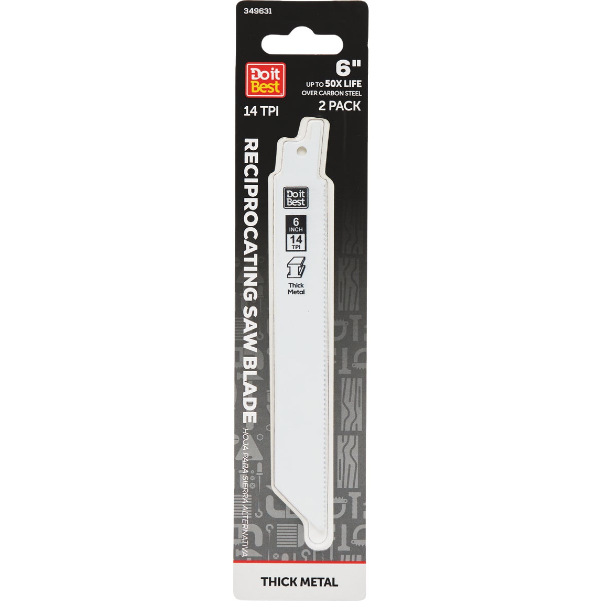 Do it Best Bi-Metal 6 In. 14 TPI Metal Reciprocating Saw Blade (2-Pack)