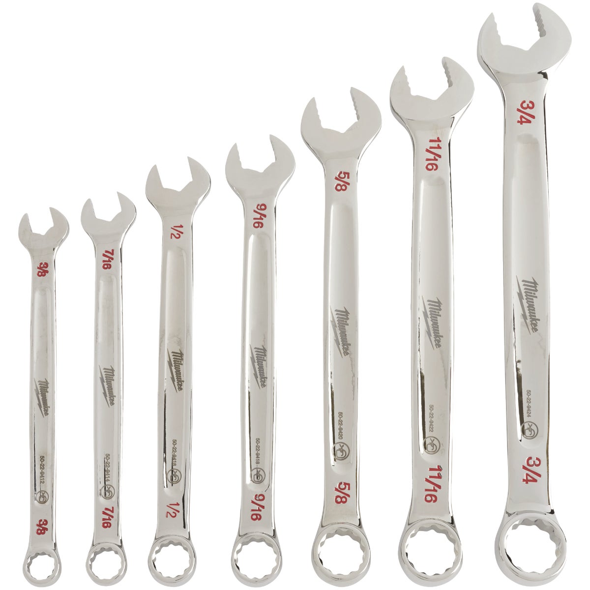 Milwaukee Standard 12-Point Combination Wrench Set (7-Piece)