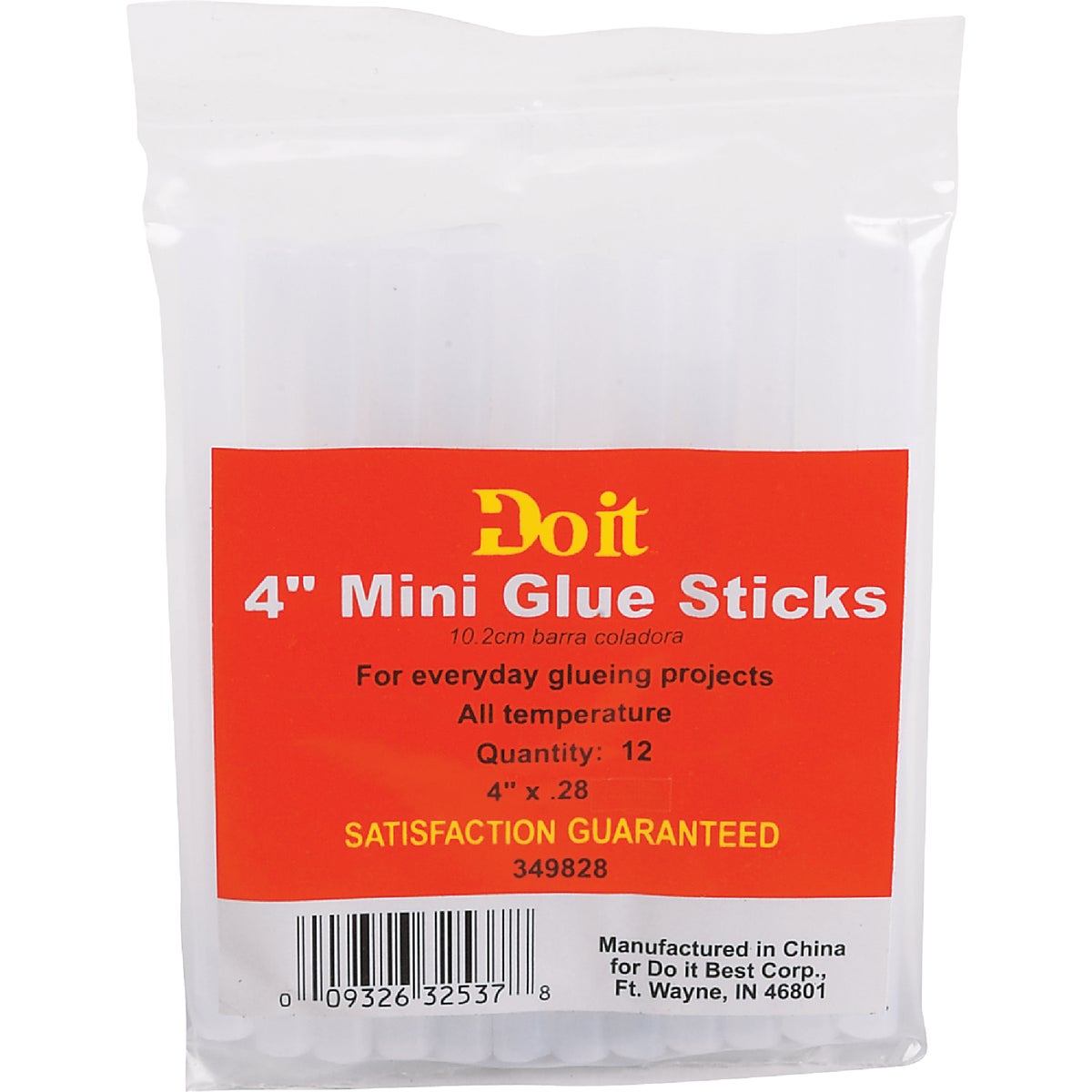 Do it 4 In. Mini Clear Hot Melt Glue (12-Pack)