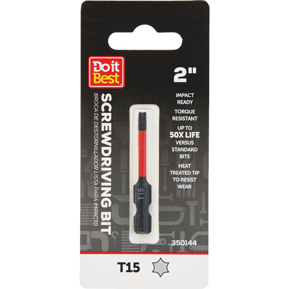 Do it Best 2 In. T15 Torx Impact Ready Screwdriver Bit