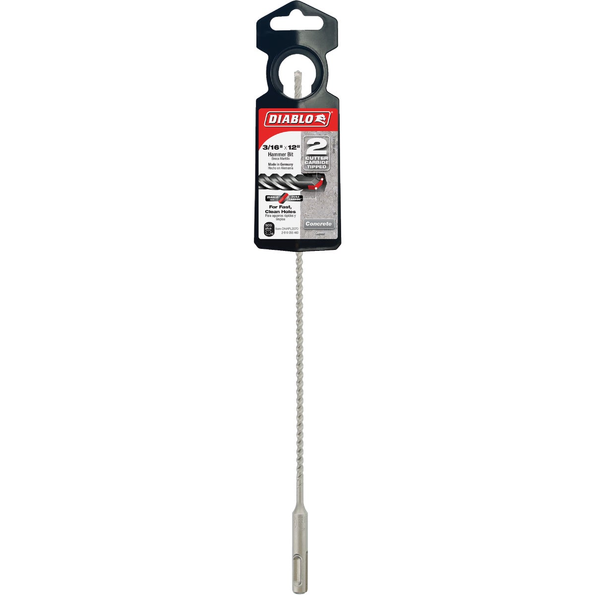 Diablo SDS-Plus 3/16 In. x 12 In. Carbide-Tipped Rotary Hammer Drill Bit