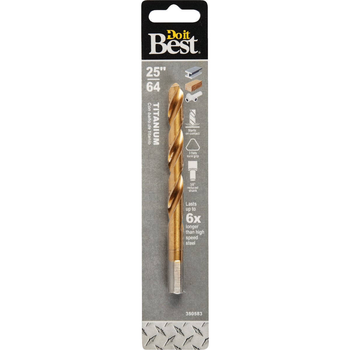 25/64″ TITANUM DRILL BIT