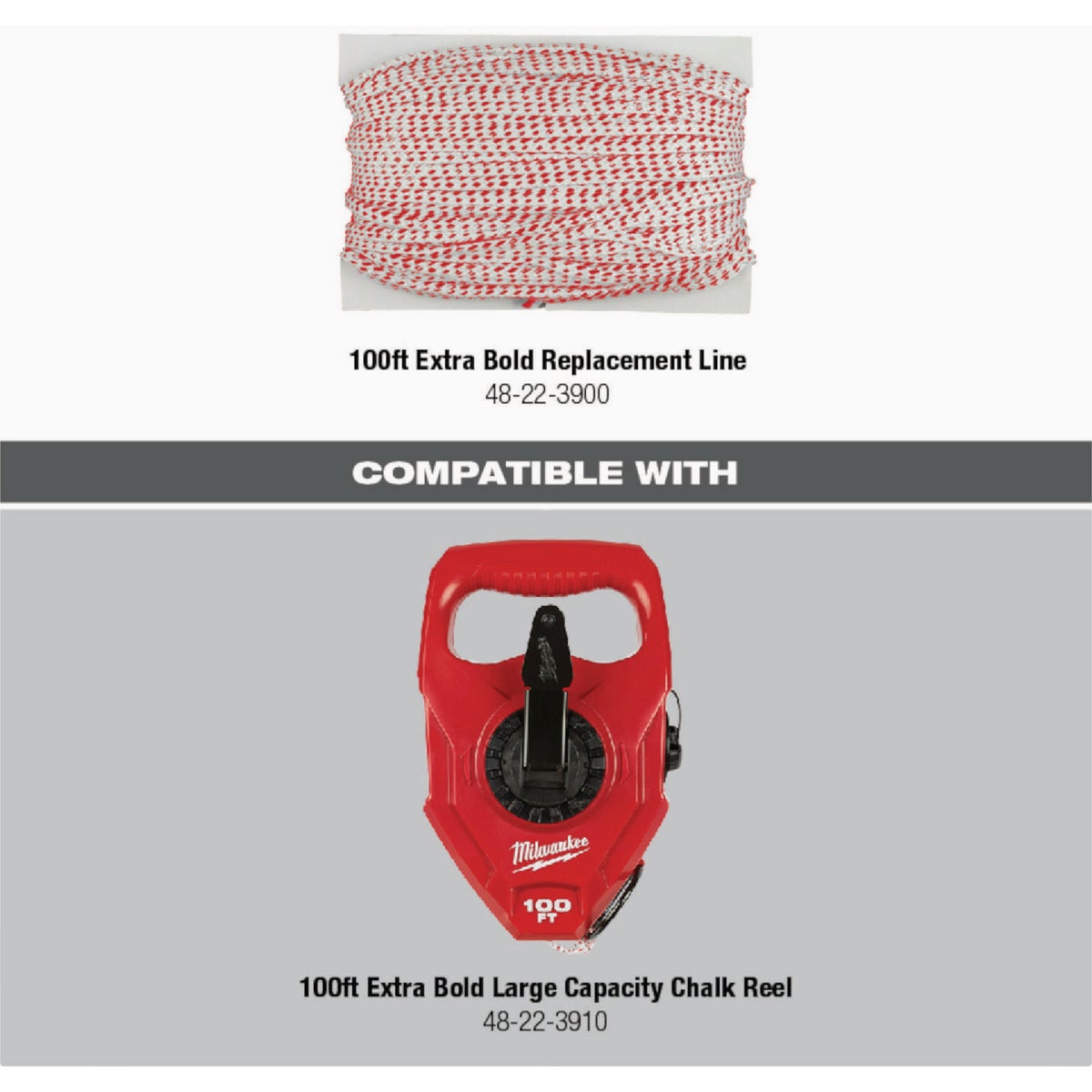 Milwaukee 100 Ft. Braided Extra Bold Chalk Line