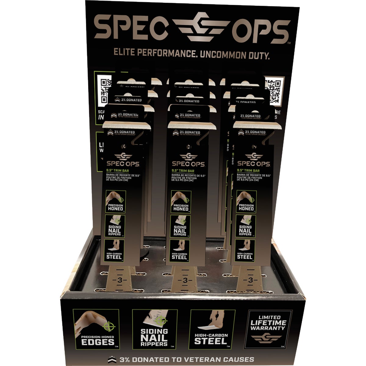 Spec Ops Trim Bar Counter Display