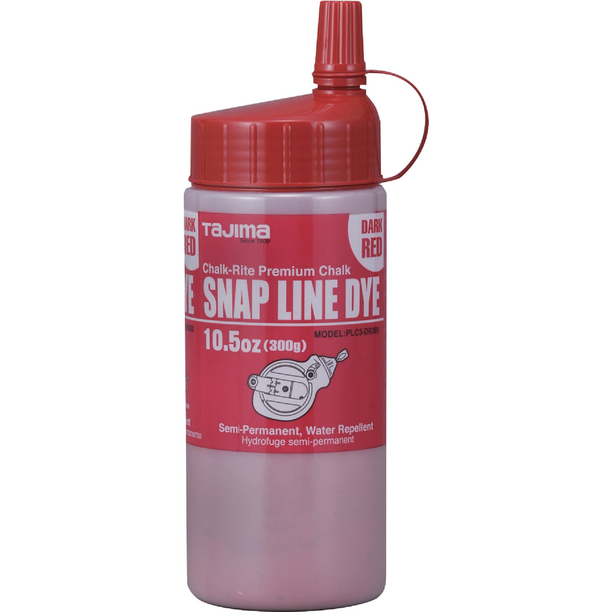 Tajima 10-1/2 Oz. Red Snap-Line Dye Chalk Line Chalk