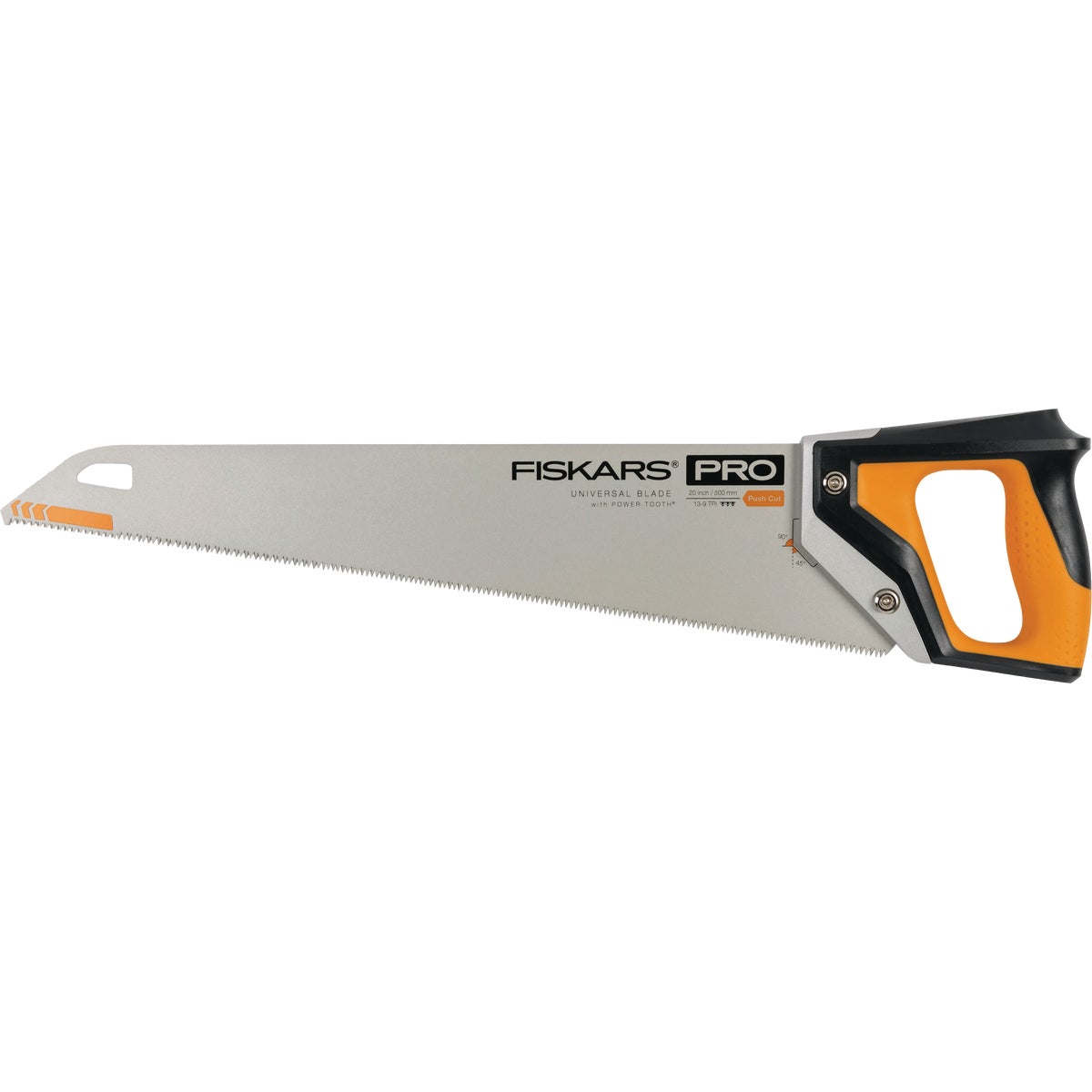 Fiskars Pro POWER TOOTH 20 In. L Blade Metal Handle Hand Saw with Sheath
