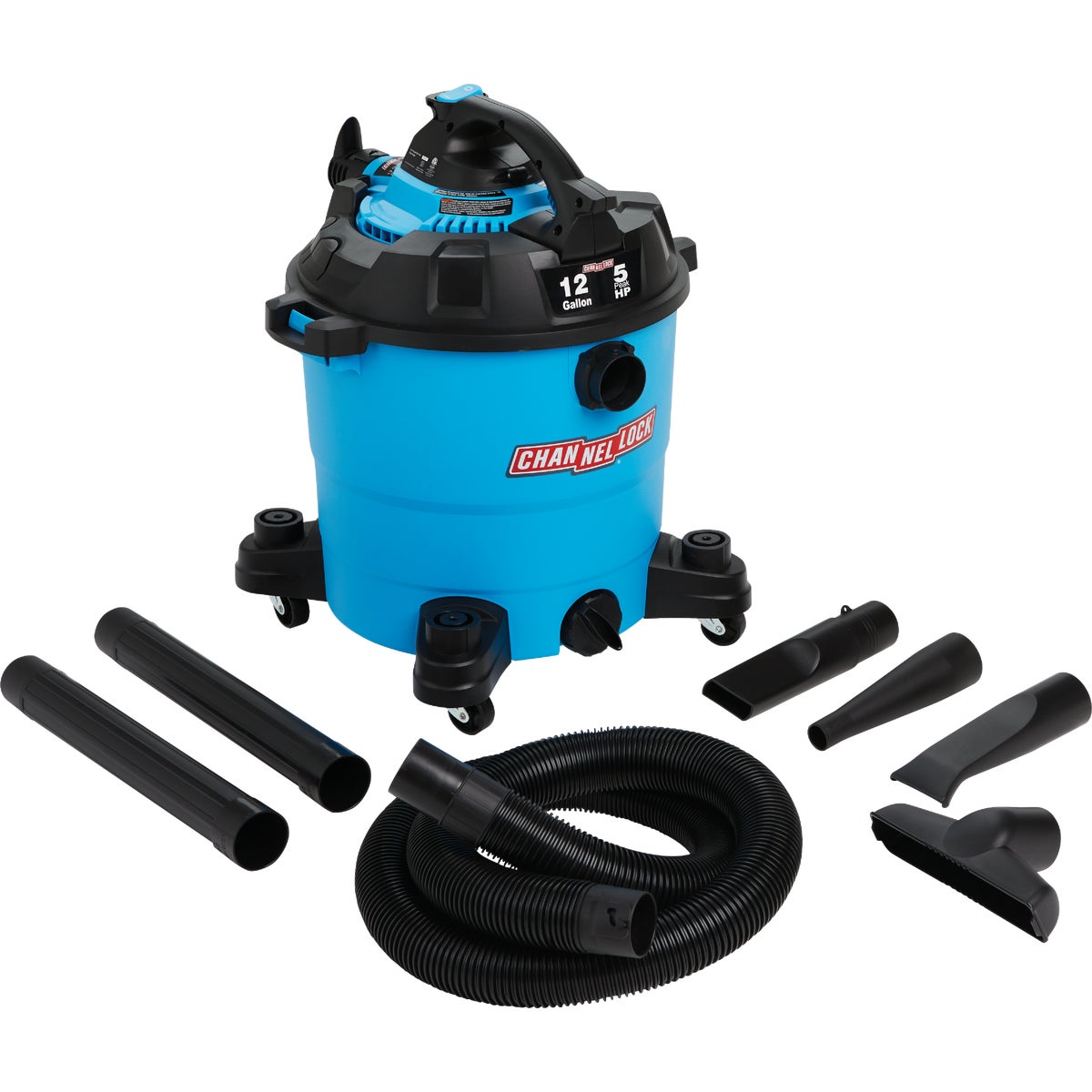 Channellock 12 Gal. 5.0-Peak HP Wet/Dry Vacuum with Blower